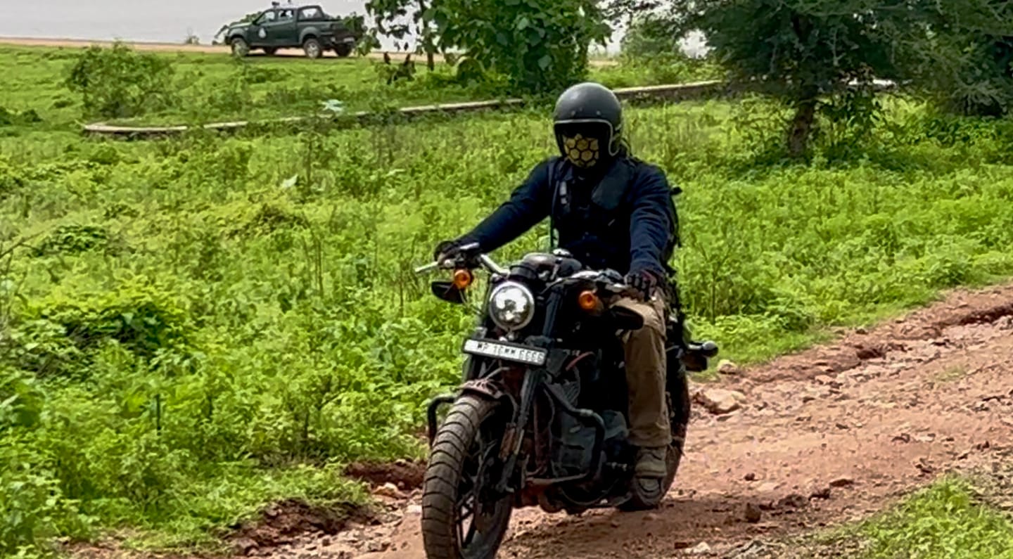 Customer photo review of zero: denim riding jacket