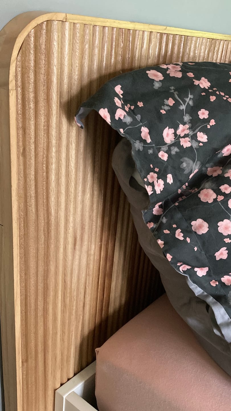 Customer photo review of HORSENS - Tête de lit 160 cm en bois massif