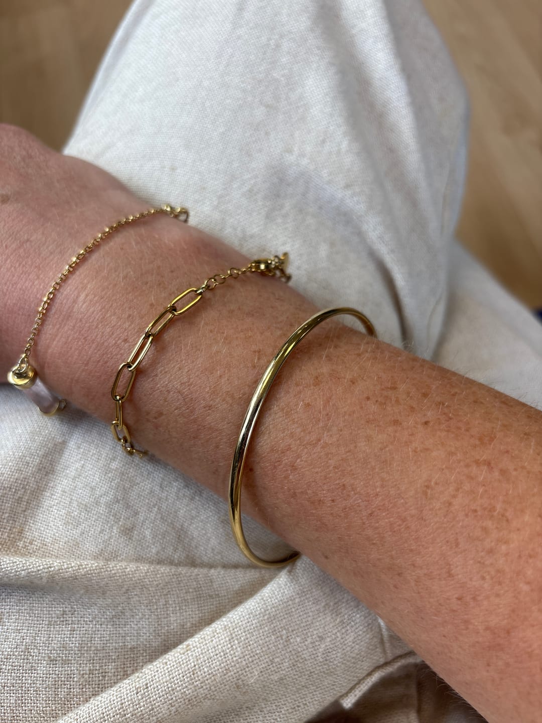 Customer photo review of Classic Gold Bangle