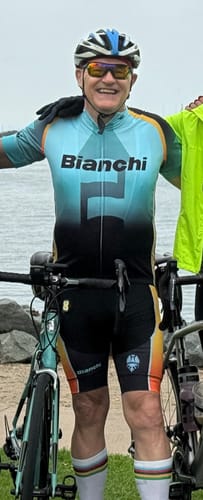 Customer photo review of 2003 Bianchi Retro Short Sleeve Cycling Kits