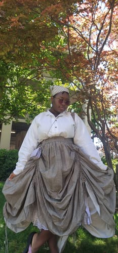 Customer photo review of Yuan Su 元素 Elements Modernized Ming Men's Striped Liling Duijin Shan Standing Collar Top