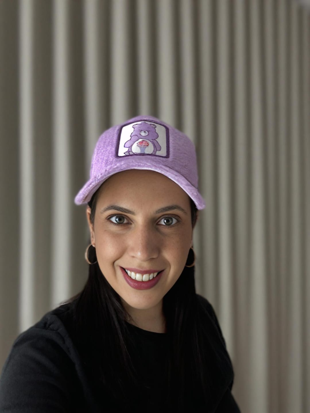 Customer photo review of OVERLORD X Care Bears:  Share Bear Trucker Cap