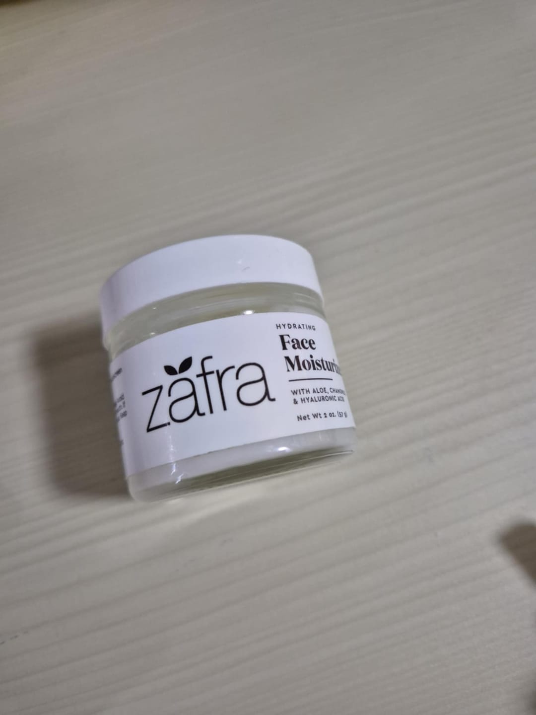Customer photo review of Zafra Hydrating Face Moisturizer