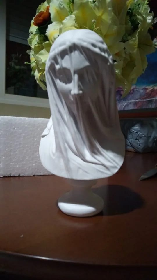 Customer photo review of Veiled Lady Greek Statue - Goddess