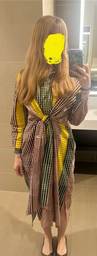 Customer photo review of ALEXANDRA SHIRT DRESS | INK GRID