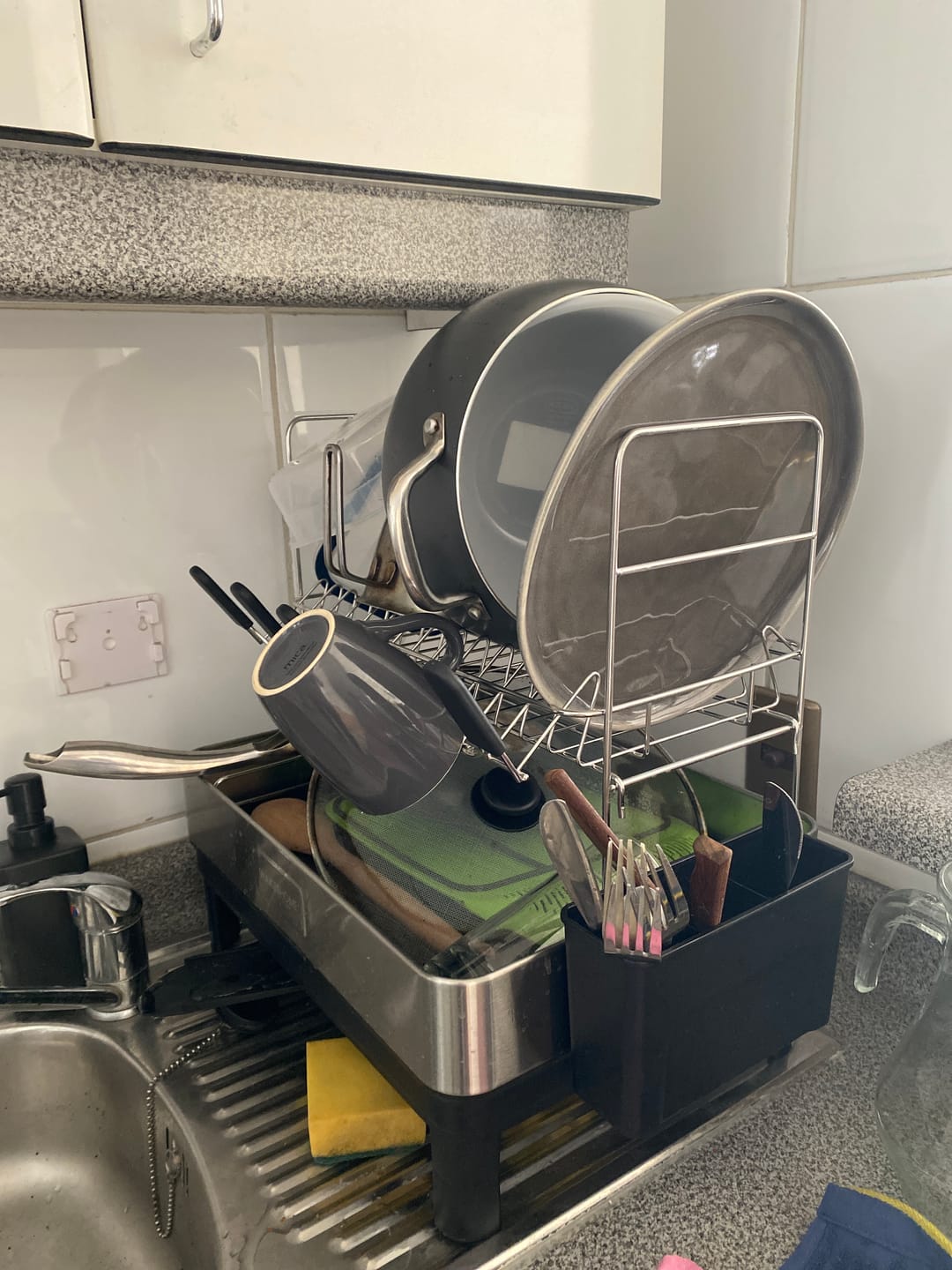 Customer photo review of Escurridor De Platos Inoxidable De 2 Niveles Organizador De Cocina