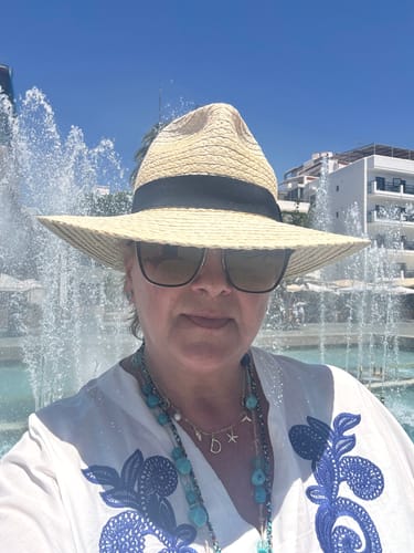 Customer photo review of GOLD OCEAN LETTER NECKLACE