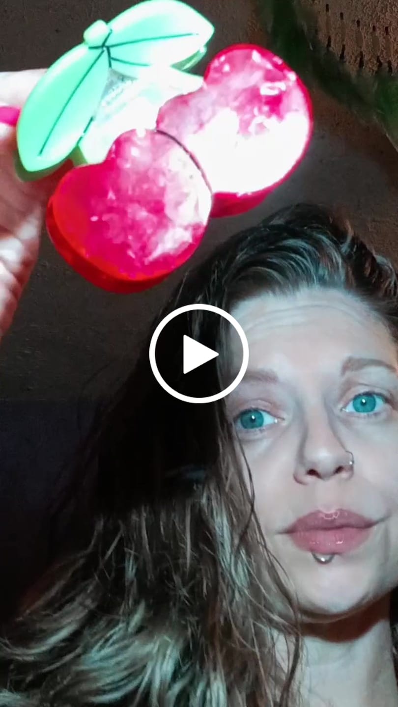 Customer video review of Large Maraschino Cherries Hair Claw Clip