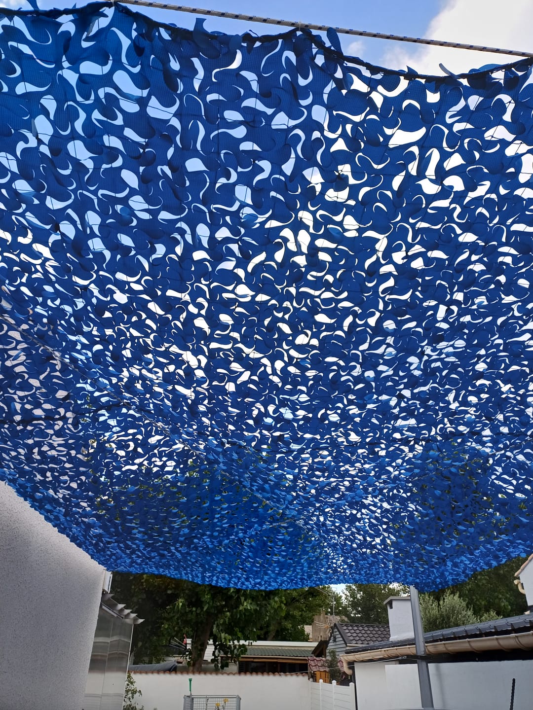 Customer photo review of Filet de camouflage renforcé bleu