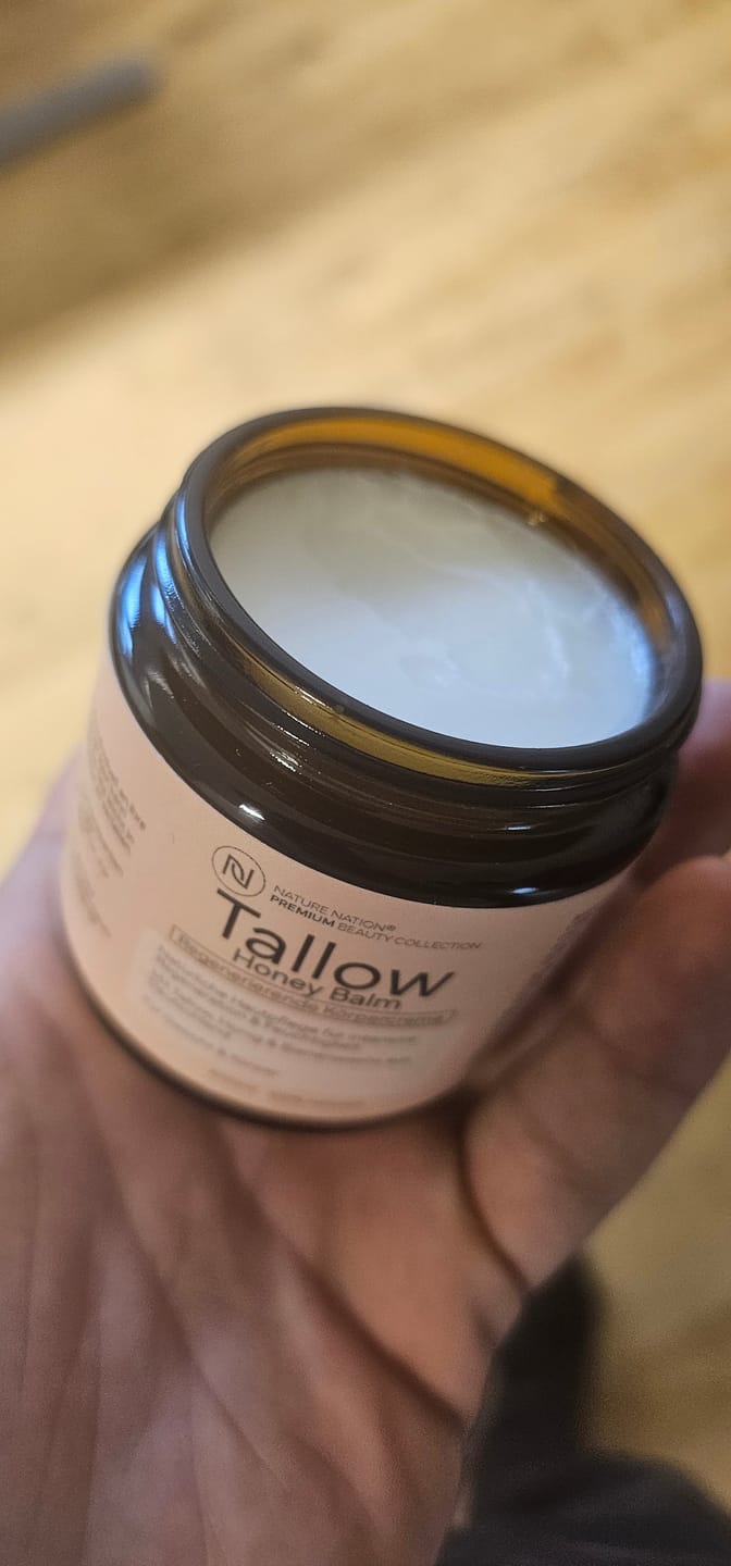 Customer photo review of Tallow Rindertalg Creme Honig – 100% natürliche Hautpflege