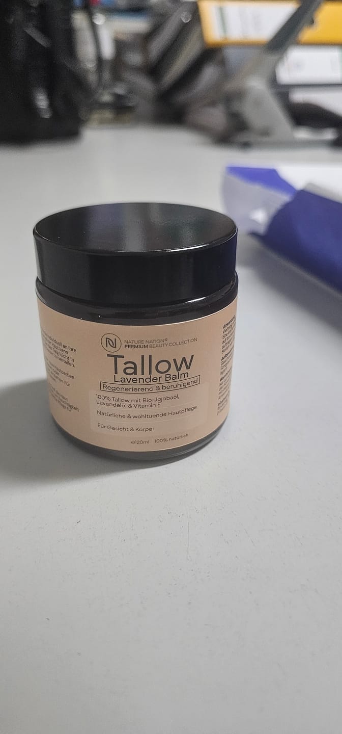 Customer photo review of Tallow Rindertalg Creme Lavendel – 100% natürliche Hautpflege Unparfümiert