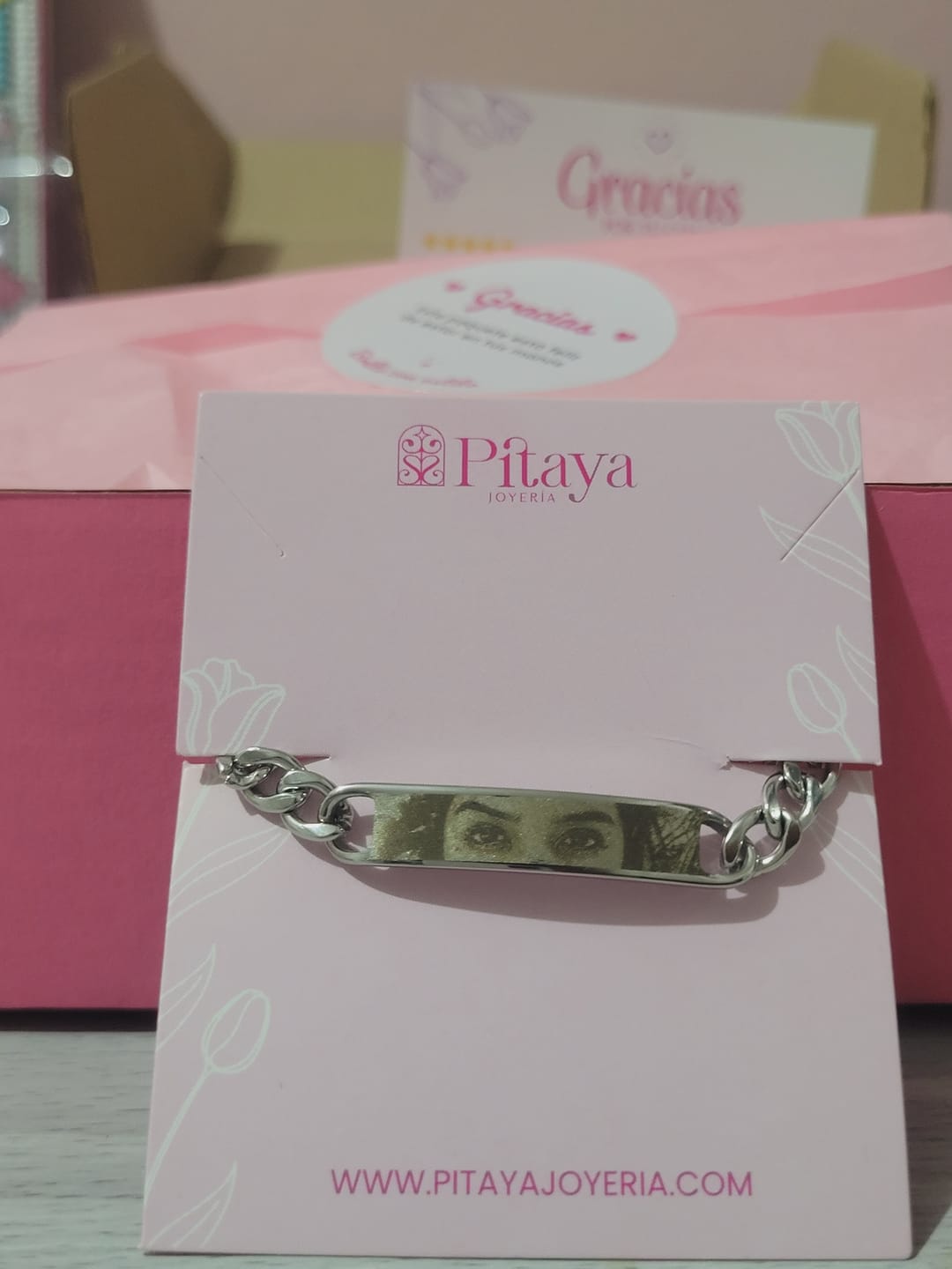 Customer photo review of Pulsera Eslabones Personalizada