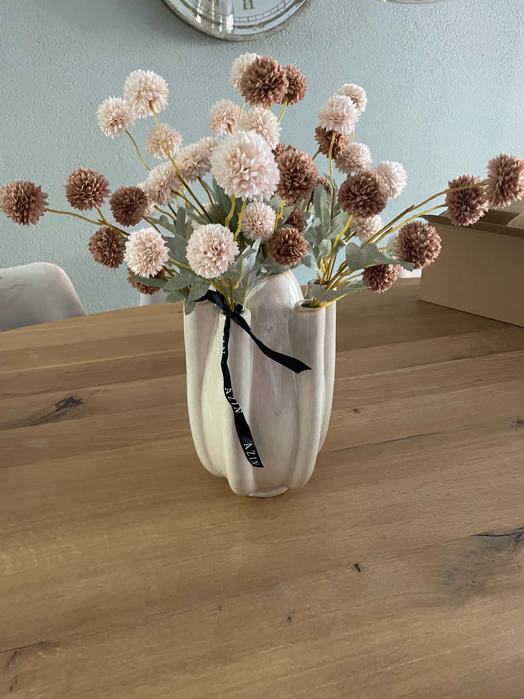 Customer photo review of Zijden Kiku Bloemen - Crème Mix