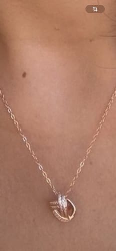 Customer photo review of Wife to Be - Infinity Knot Necklace