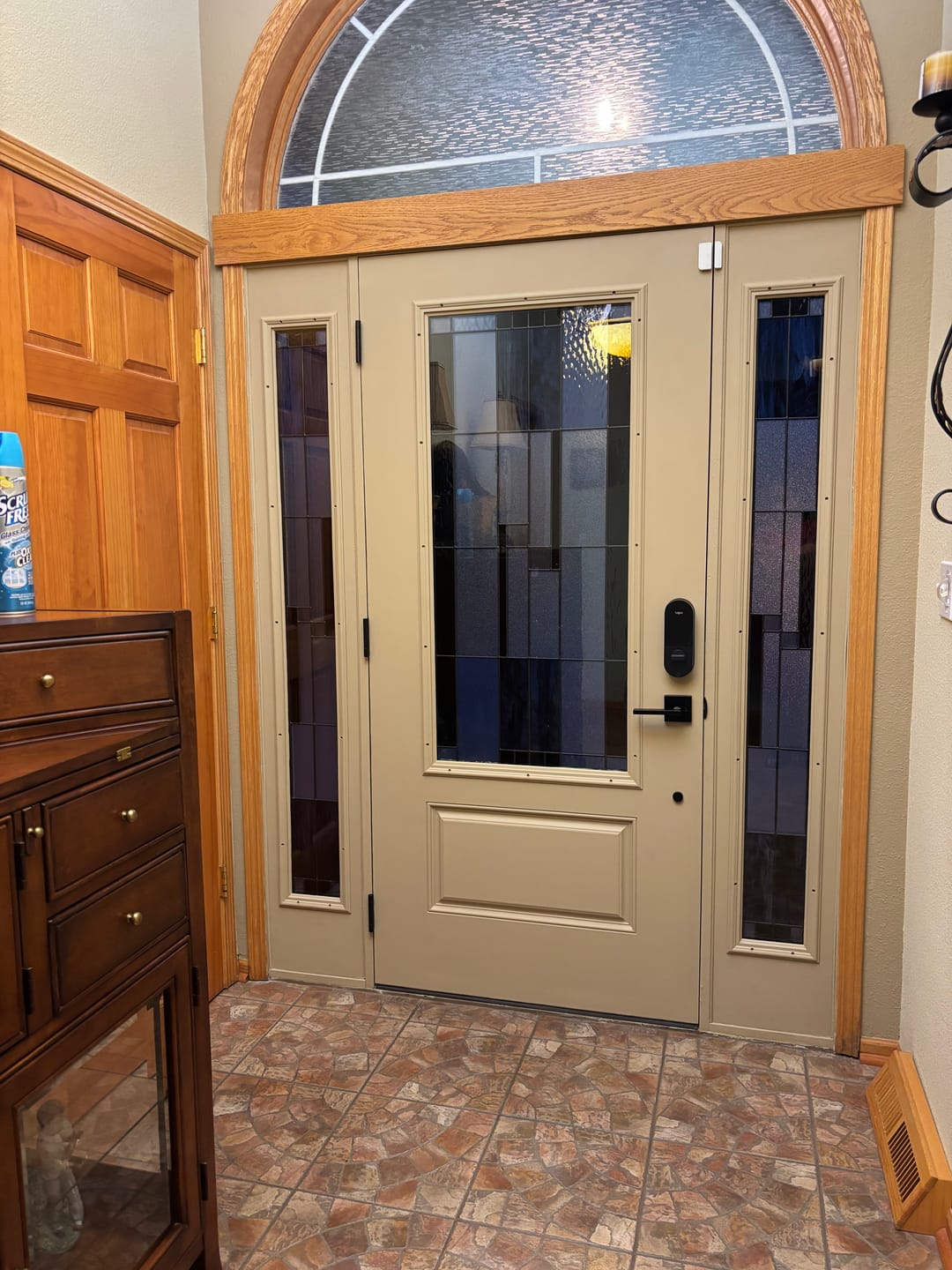 Customer photo review of Smooth Fiberglass Entry Door Slab (2 Panel 3/4)