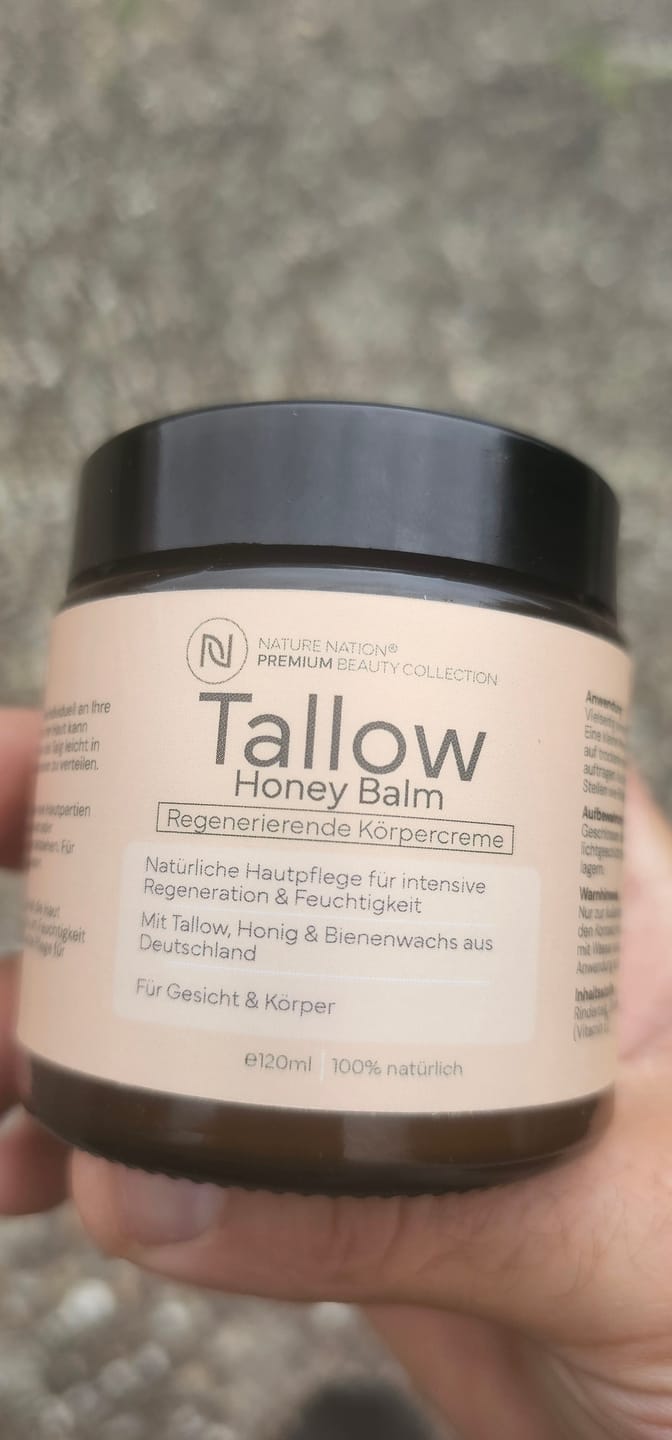 Customer photo review of Tallow Rindertalg Creme Honig – 100% natürliche Hautpflege