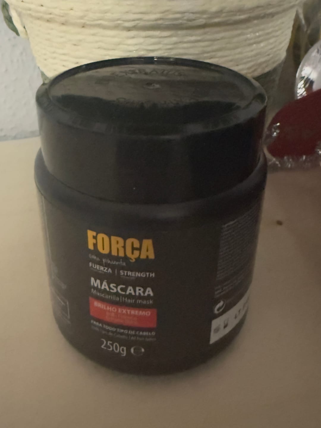 Customer photo review of Máscara força c/ pimenta bio extratus 250g