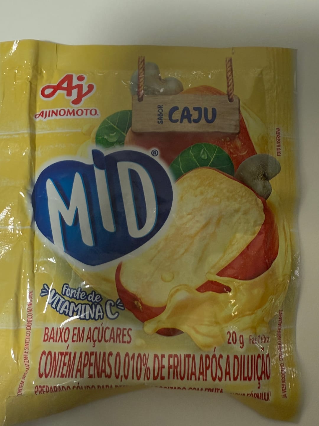 Customer photo review of MID Suco em pó de Caju 20g.(Zumo en polvo anacardo)