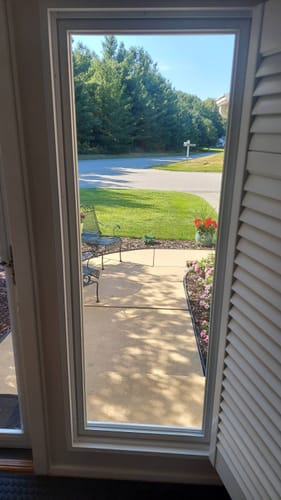 Customer photo review of ODL Clear Door Glass - 24" x 66" Frame Kit