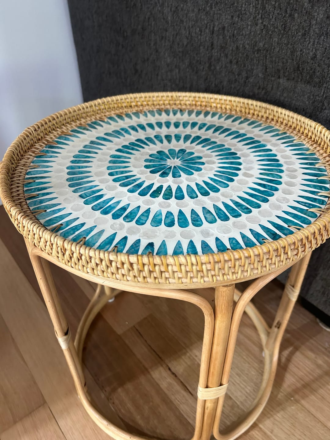 Customer photo review of Serene Rattan Table