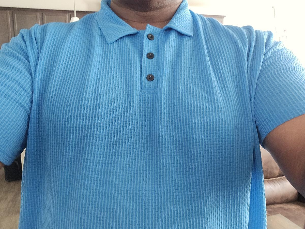 Customer photo review of Capri - Men's Ultra Comfortable Polo Shirt
