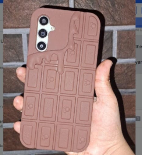 Customer photo review of Samsung Brown 3D Cute Chocolate Keyboard Rubber Silicone Case