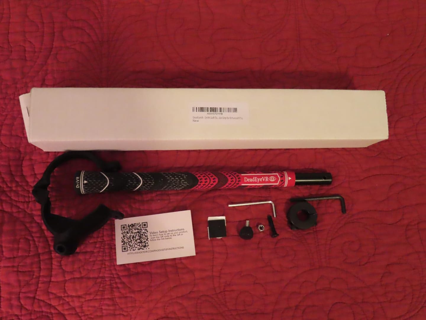 Customer photo review of DriVR - VR Golf Club Handle Accessory - Quest 3/3s - Pro