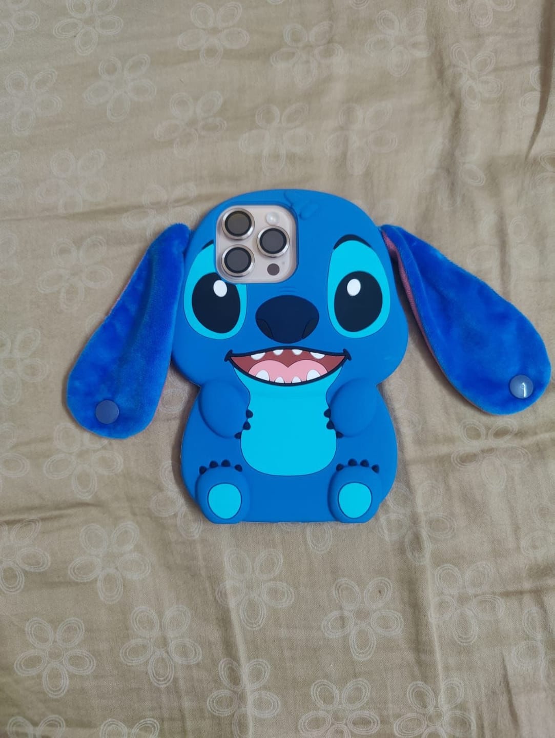 Customer photo review of 3D Stitch Plus Ears Kawaii Trending Shockproof Rubber Silicone iPhone Case