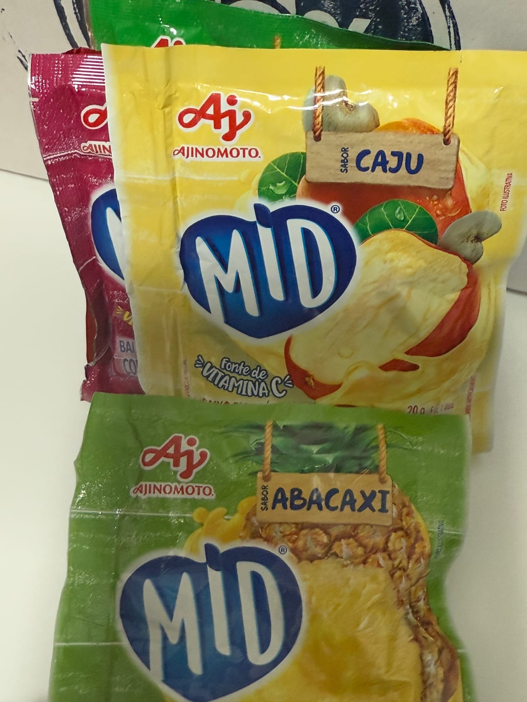 Customer photo review of MID Suco em pó de Caju 20g.(Zumo en polvo anacardo)
