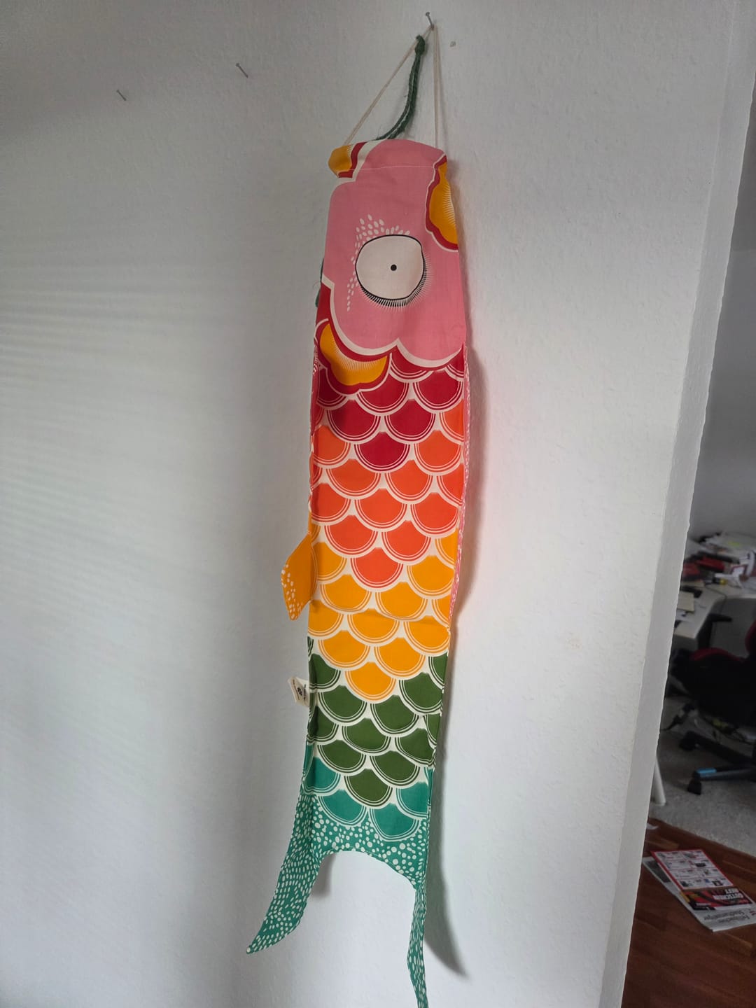 Customer photo review of Koinobori Regenbogen - 70 cm
