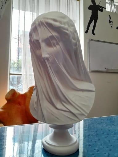 Customer photo review of Veiled Lady Greek Statue - Goddess