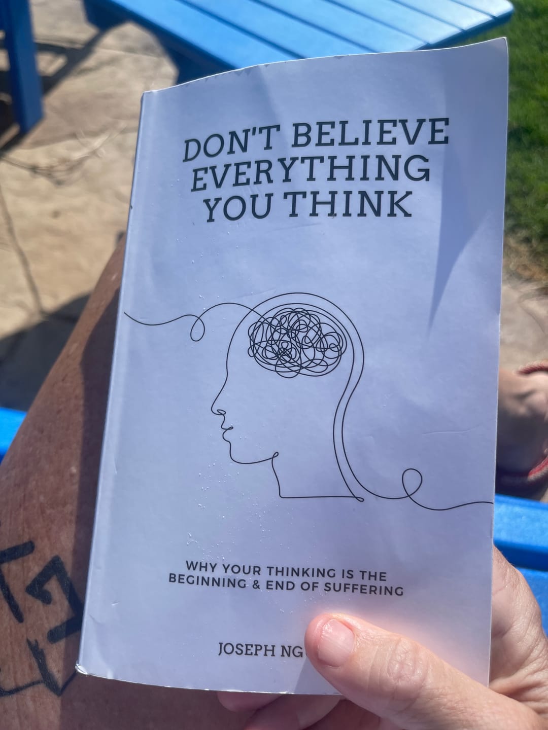 Customer photo review of Don't Believe Everything You Think (Expanded Edition): Why Your Thinking Is The Beginning & End Of Suffering