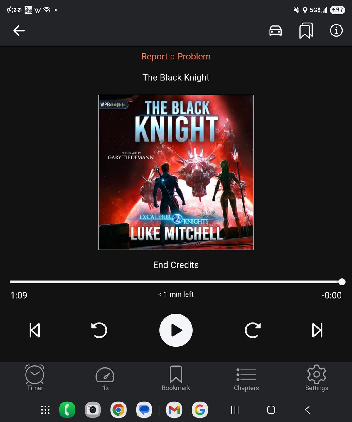 Customer photo review of The Black Knight (Excalibur Knights #2) | Audiobook