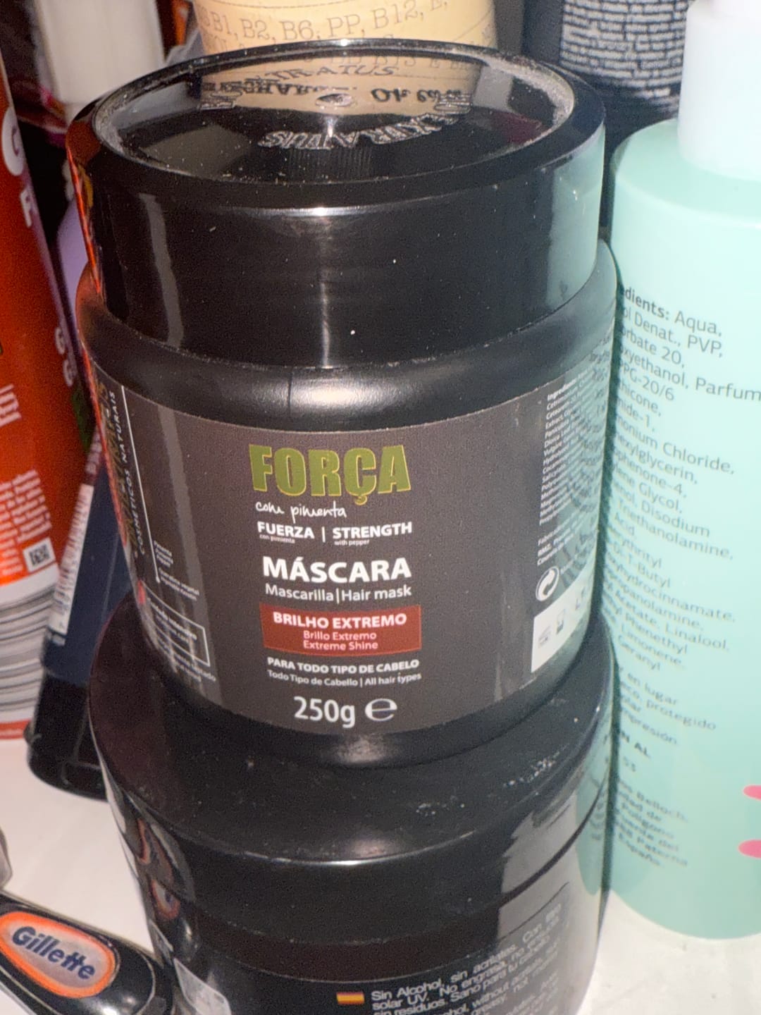 Customer photo review of Máscara força c/ pimenta bio extratus 250g