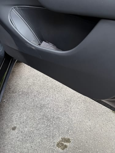 Customer photo review of 4-Piece Door Storage Liner Set for Tesla Model Y Juniper 2025+