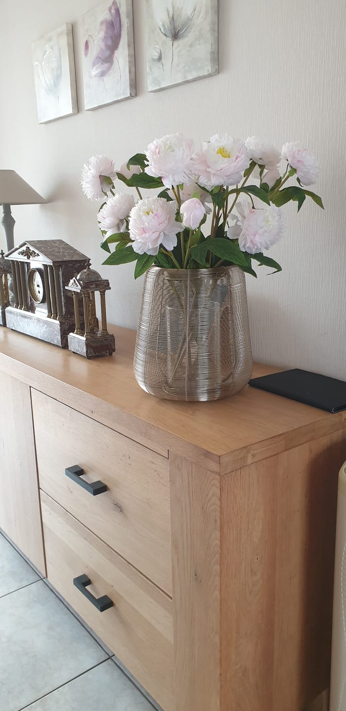 Customer photo review of Zijden Pioenrozen - Lichtroze