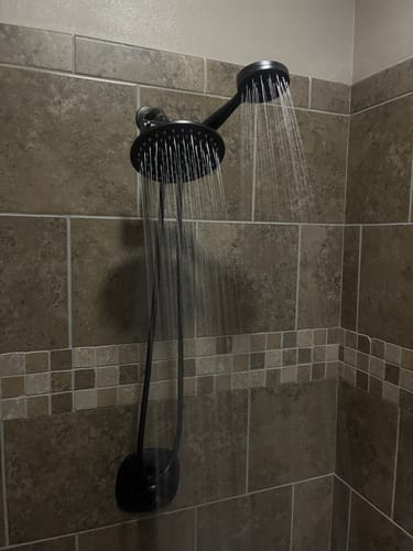 Customer photo review of 3-Spray Dual Shower Head Set