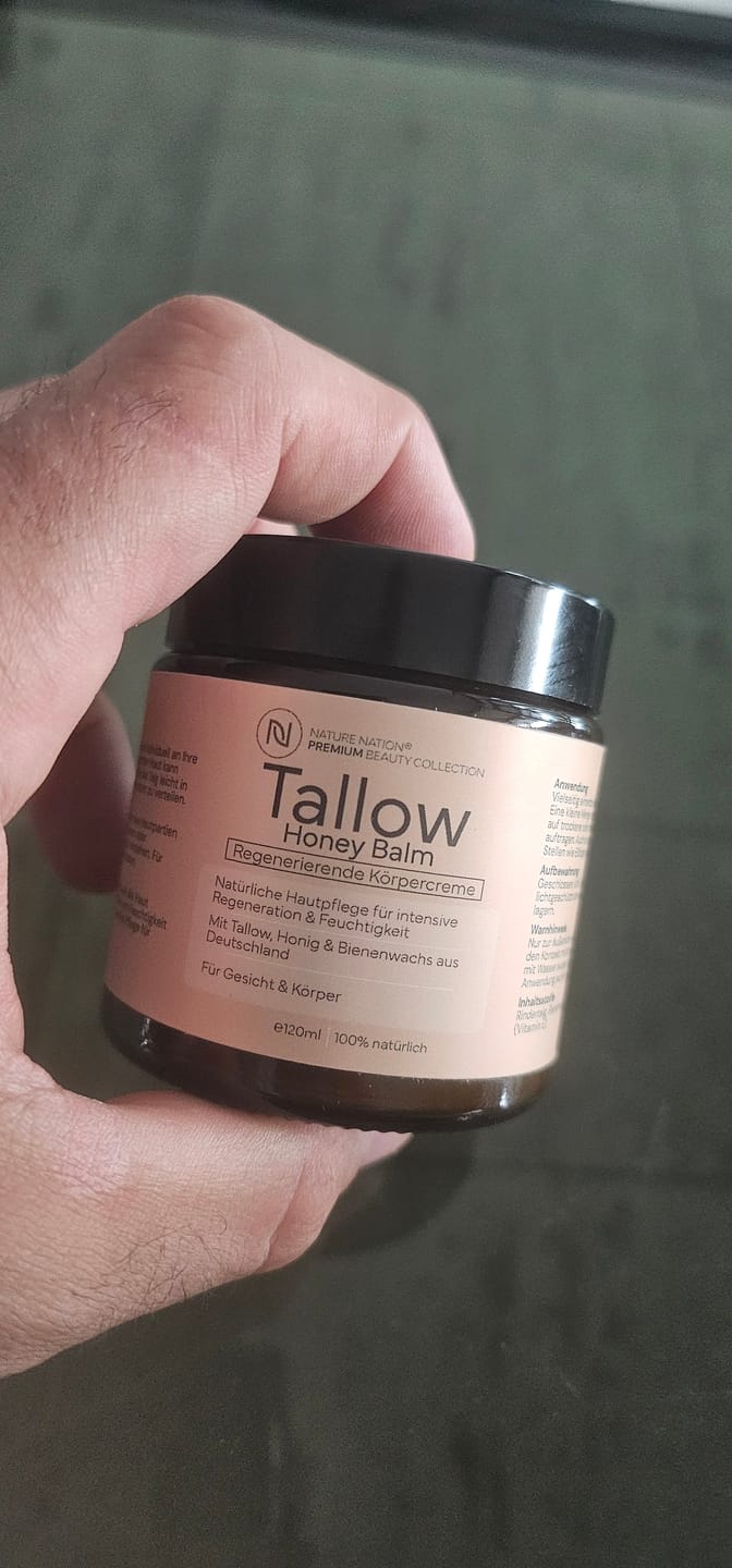 Customer photo review of Tallow Rindertalg Creme Honig – 100% natürliche Hautpflege
