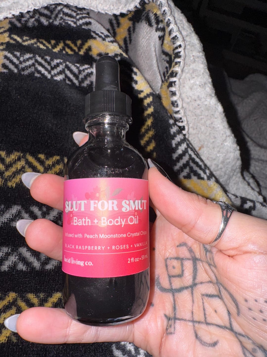 Customer photo review of Slut for Smut Bath & Body Oil
