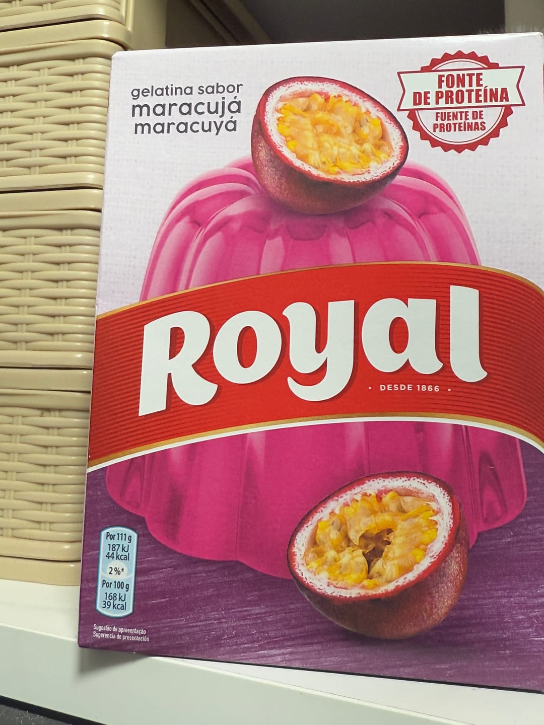 Customer photo review of Gelatina Maracujá Royal 2uni