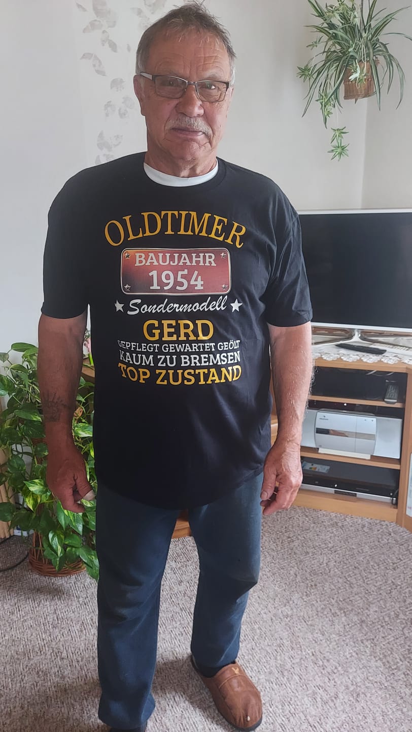 Customer photo review of Oldtimer Sonderausgabe - Personalisierbares Shirt