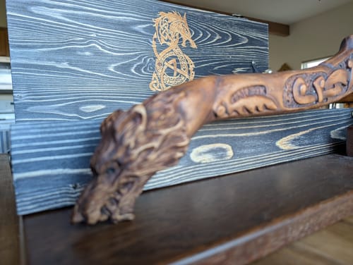 Customer photo review of Viking axe handmade Ulfhednar Warriors