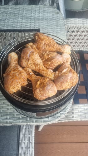 Customer photo review of Fenced Roast Rack