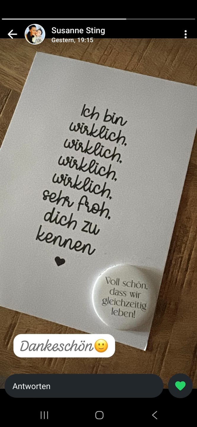 Customer photo review of Wirklich froh