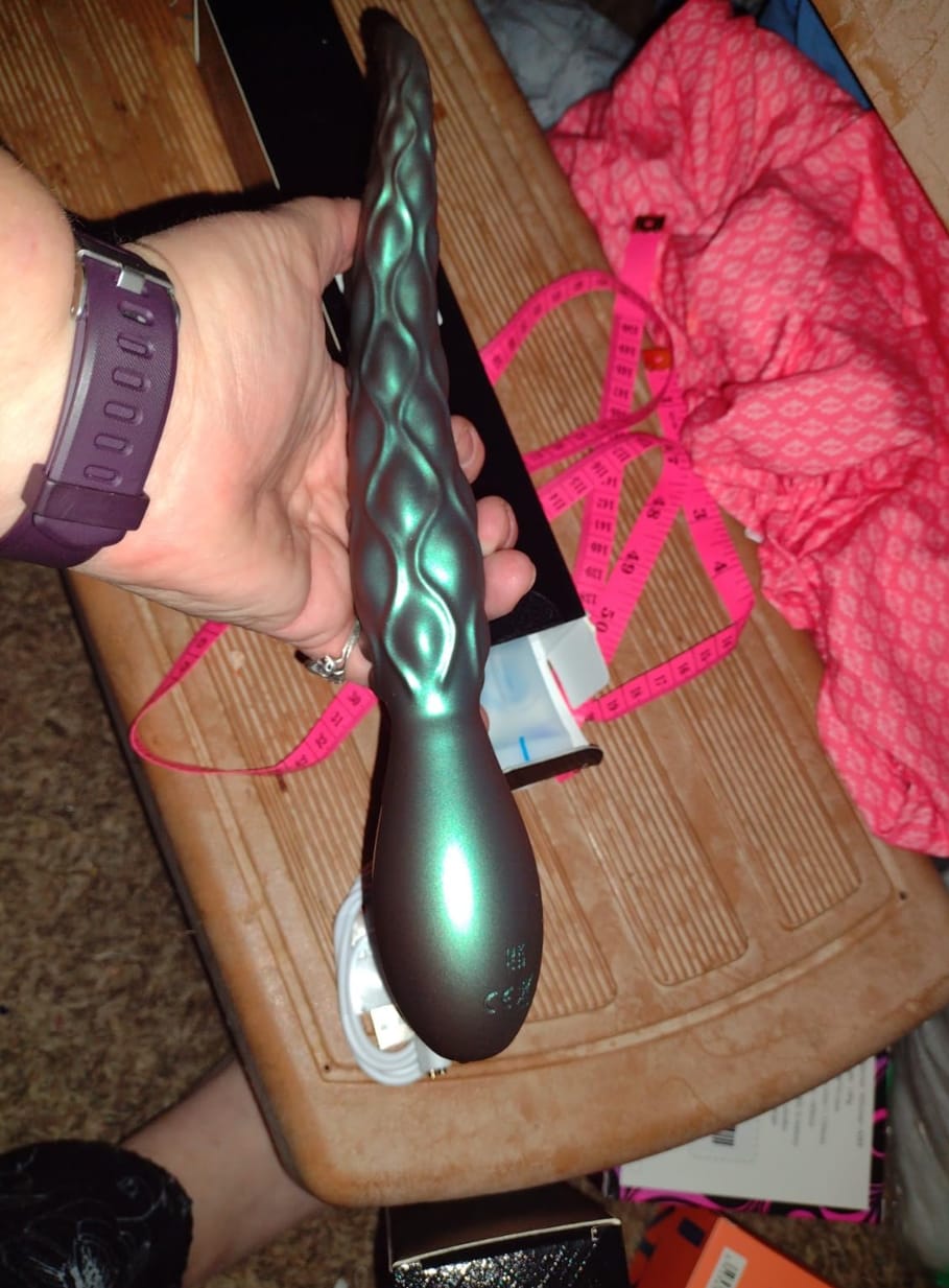 Customer photo review of LED Vibro Fantasy dildo extra delightful friction