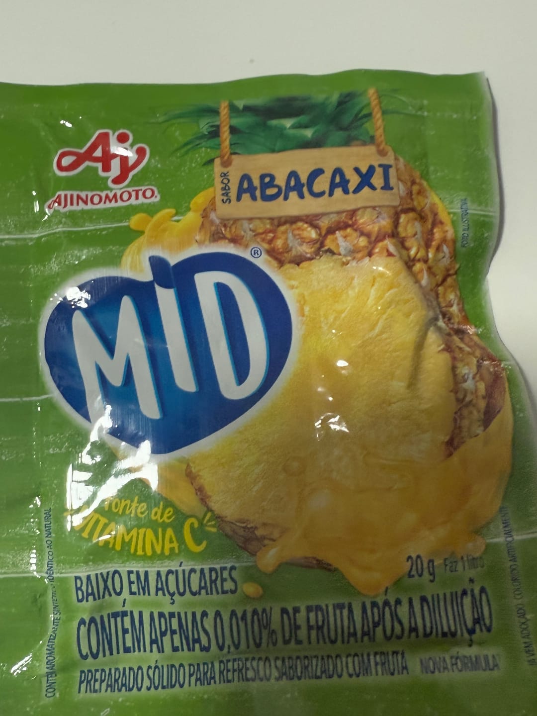 Customer photo review of MID Suco em pó de Abacaxi 20g.(Zumo en polvo piña)