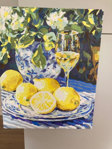 Customer photo review of Malen nach Zahlen - Zitrone und Wein
