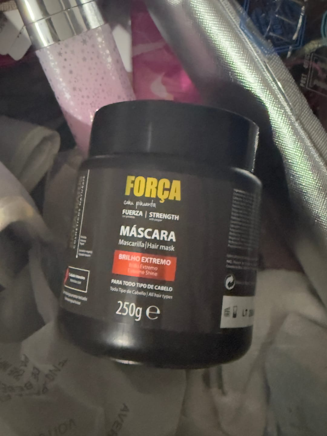 Customer photo review of Máscara força c/ pimenta bio extratus 250g