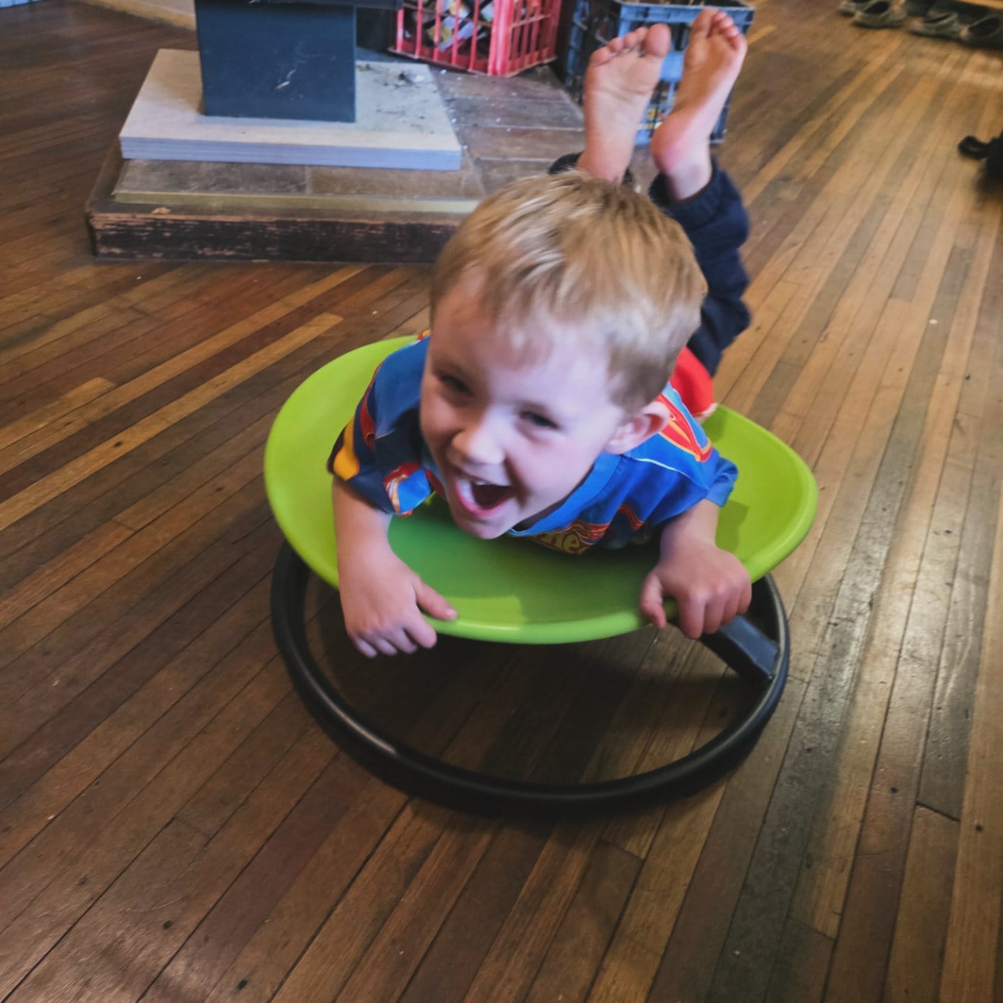 Customer photo review of Sensory Integration Vestibular Stimulation Swivel Chair Gross Motor Skill Training