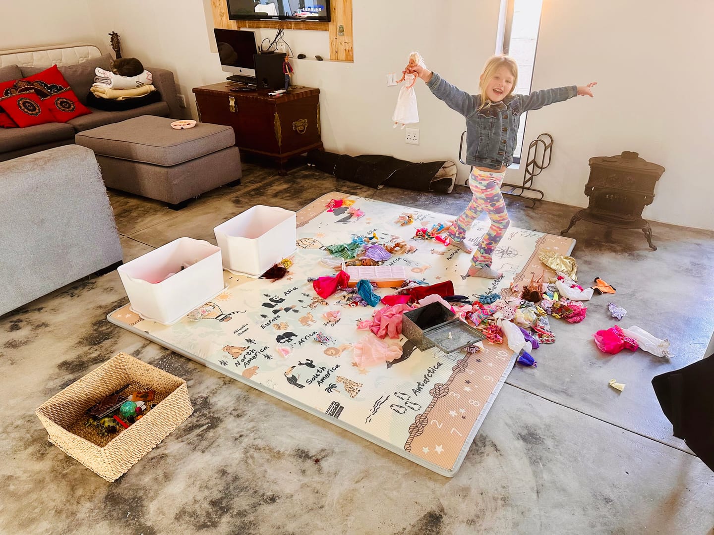 Customer photo review of ABC Africa/ World Map Play Mat